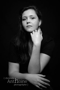 Séance studio photo noir et blanc suite à un bon cadeau