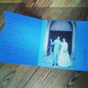 Remerciements mariage 2014 à Lannion Christelle Anthoine photographe Saint Brieuc