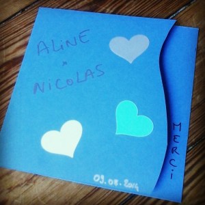 Remerciements mariage 2014 à Lannion Christelle Anthoine photographe Saint Brieuc