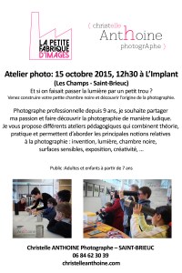 Atelier photo l'implant festival Banc publicchambre noire photographe Saint Brieuc Christelle Anthoine